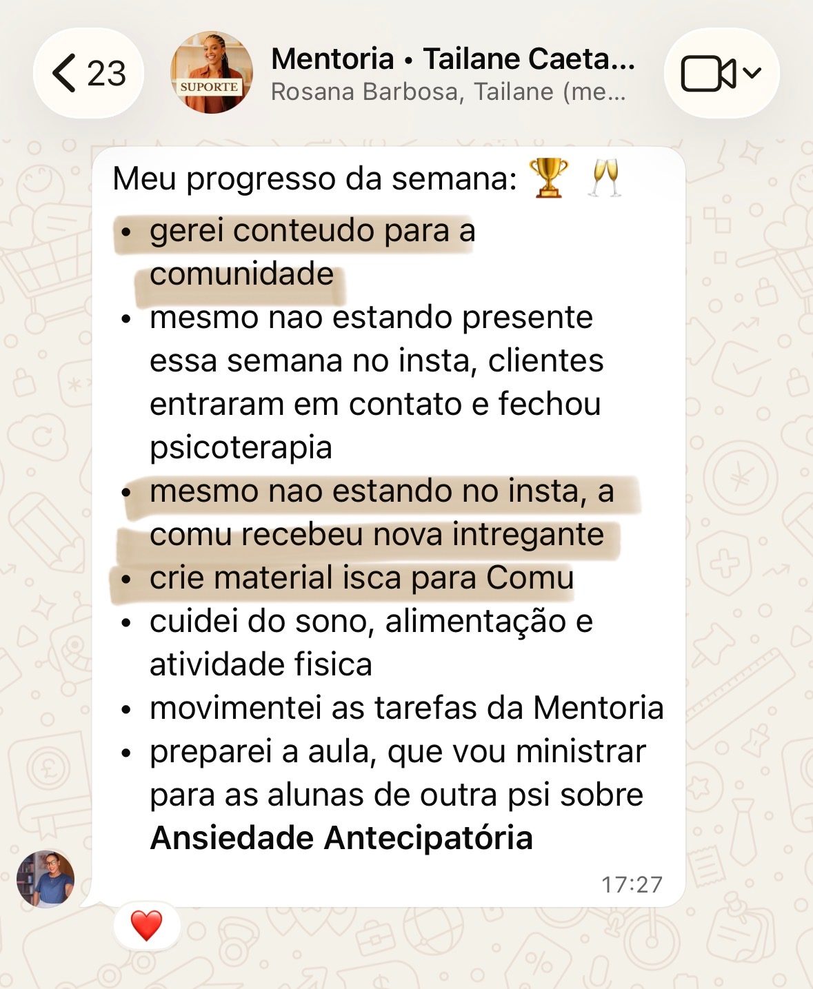ignea depoimento 01 - Mentoria &Iacute;gnea Rani Dias