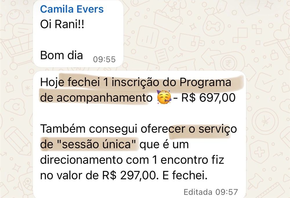 Aula Estratégia Comunidade depoimento camila - Aula Estratégia Comunidade