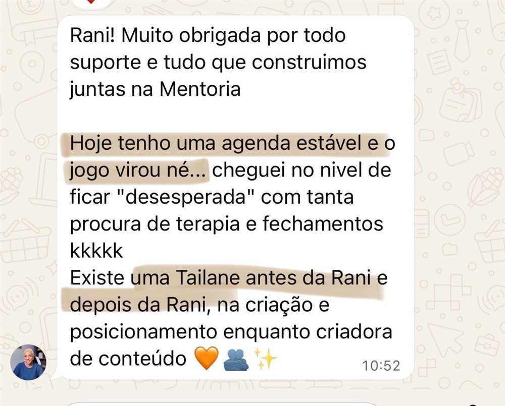 Aula Estratégia Comunidade depoimento tailane - Aula Estratégia Comunidade